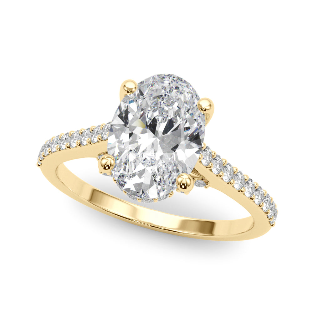 Heirloom oval diamond engagement ring from our current collection