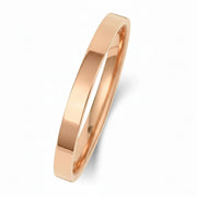 Flat Court Shape Plain Wedding Band for Women in 10K/14K gold and platinum with certified lab-grown or natural diamonds
