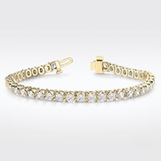 5.00ct Natural Diamond Tennis Bracelet in 10K/14K gold and platinum with certified lab-grown or natural diamonds