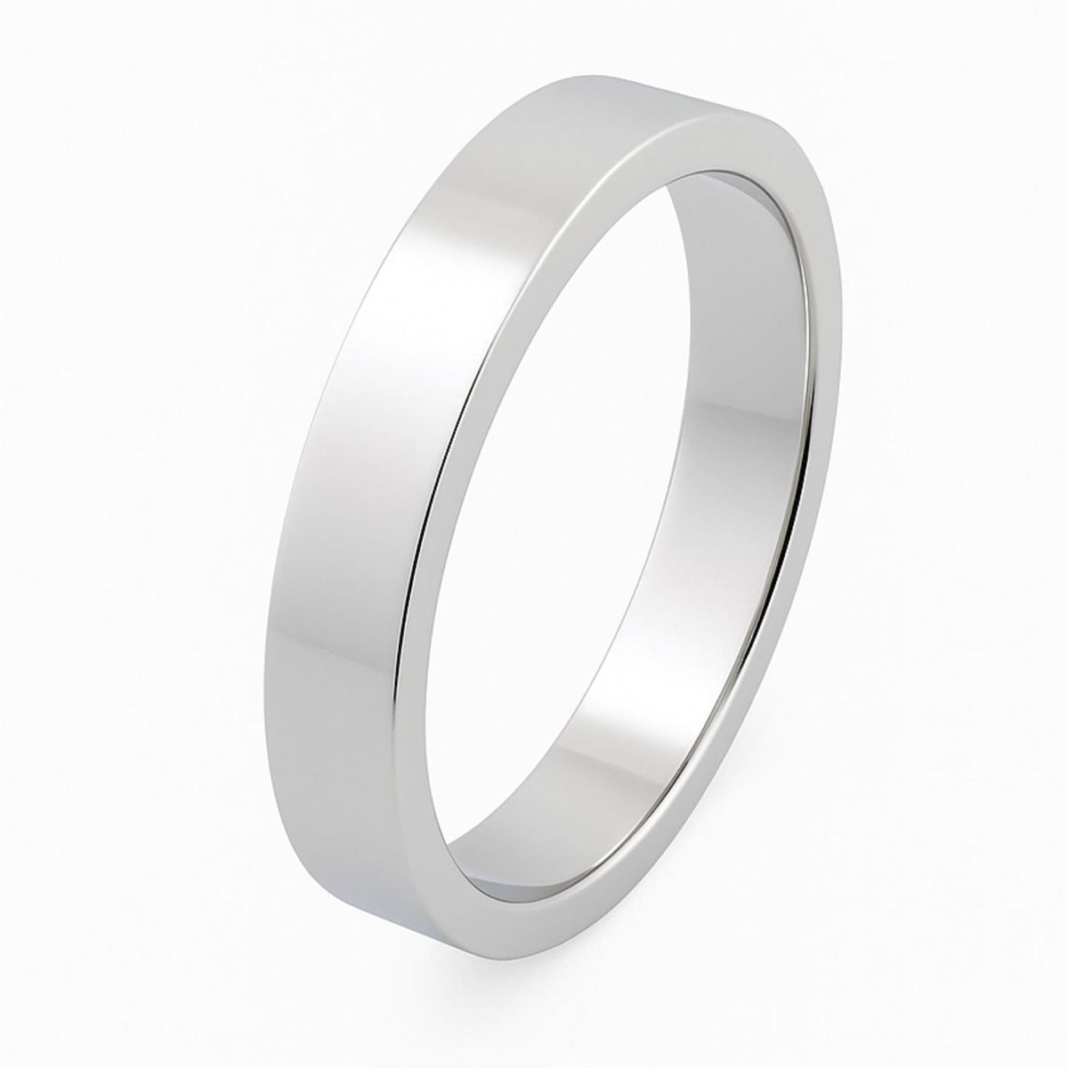Flat Shape Plain Wedding Band for Women in 10K/14K gold and platinum with certified lab-grown or natural diamonds