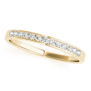 Channel Set Half Eternity Ring in 10K/14K gold and platinum with certified lab-grown or natural diamonds