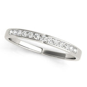 Channel Set Half Eternity Ring in Gold & Platinum