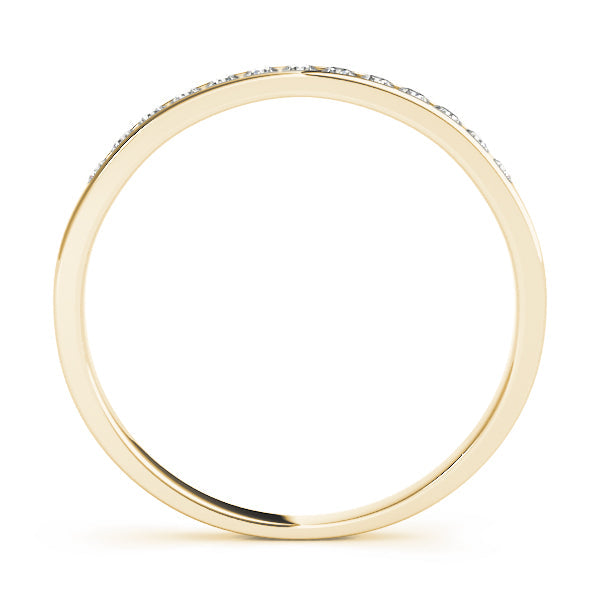 Channel Set Half Eternity Ring in Gold & Platinum