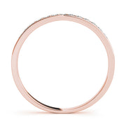 Channel Set Half Eternity Ring in Gold & Platinum