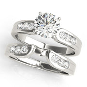 Timeless Channel-Set Round Diamond Engagement Ring in 10K/14K gold and platinum with certified lab-grown or natural diamonds