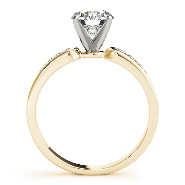 Timeless Channel-Set Round Diamond Engagement Ring in 10K/14K gold and platinum with certified lab-grown or natural diamonds