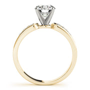 Timeless Channel-Set Round Diamond Engagement Ring in 10K/14K gold and platinum with certified lab-grown or natural diamonds