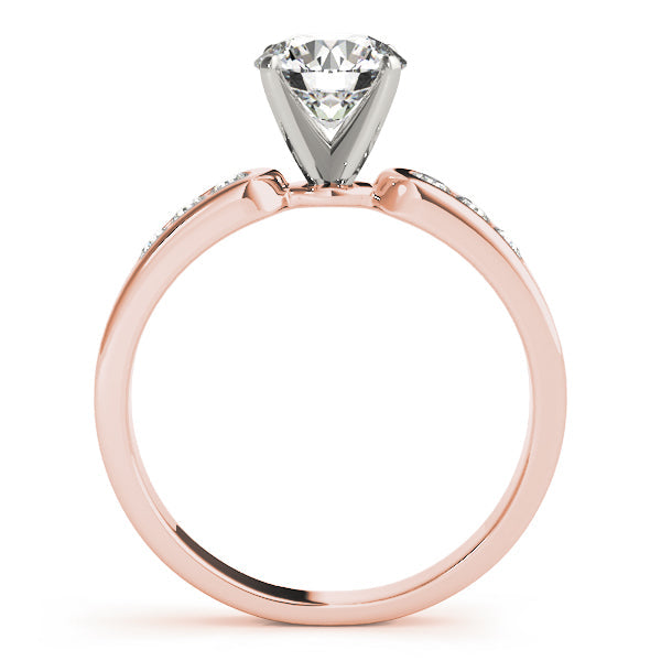 Timeless Channel-Set Round Diamond Engagement Ring in 10K/14K gold and platinum with certified lab-grown or natural diamonds