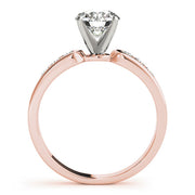 Timeless Channel-Set Round Diamond Engagement Ring in 10K/14K gold and platinum with certified lab-grown or natural diamonds