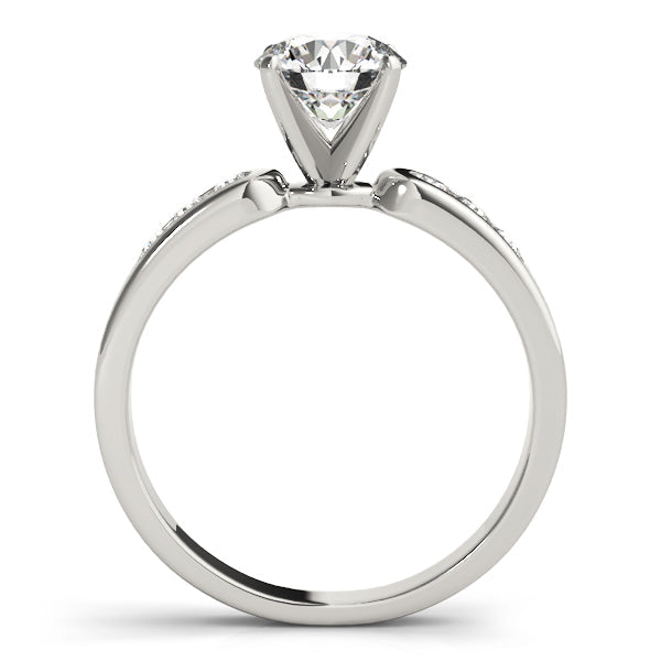 Timeless Channel-Set Round Diamond Engagement Ring in 10K/14K gold and platinum with certified lab-grown or natural diamonds