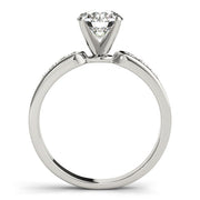 Timeless Channel-Set Round Diamond Engagement Ring in 10K/14K gold and platinum with certified lab-grown or natural diamonds