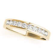 Round Channel Set Half Eternity Ring in 10K/14K gold and platinum with certified lab-grown or natural diamonds