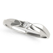 Prong Set Half Eternity Ring in Gold & Platinum
