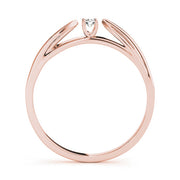 Prong Set Half Eternity Ring in Gold & Platinum