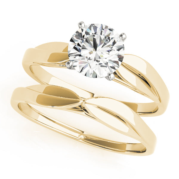 Iconic Solitaires Round Diamond Engagement Ring in 10K/14K gold and platinum with certified lab-grown or natural diamonds