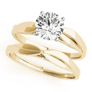 Iconic Solitaires Round Diamond Engagement Ring in 10K/14K gold and platinum with certified lab-grown or natural diamonds