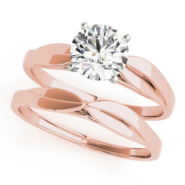 Iconic Solitaires Round Diamond Engagement Ring in 10K/14K gold and platinum with certified lab-grown or natural diamonds