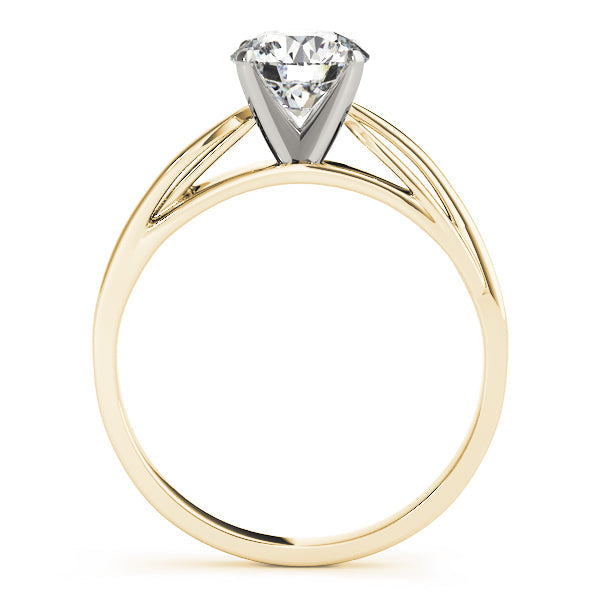 Iconic Solitaires Round Diamond Engagement Ring in 10K/14K gold and platinum with certified lab-grown or natural diamonds