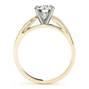 Iconic Solitaires Round Diamond Engagement Ring in 10K/14K gold and platinum with certified lab-grown or natural diamonds