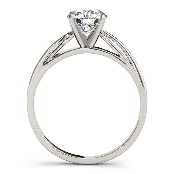 Iconic Solitaires Round Diamond Engagement Ring in 10K/14K gold and platinum with certified lab-grown or natural diamonds