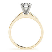 Signature Channel-Set Round Diamond Engagement Ring in 10K/14K gold and platinum with certified lab-grown or natural diamonds