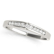 Channel Set Half Eternity Ring in Gold & Platinum