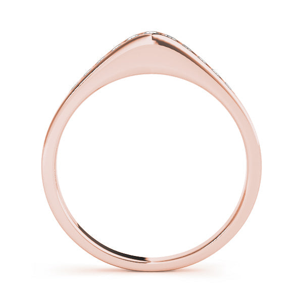 Channel Set Half Eternity Ring in Gold & Platinum