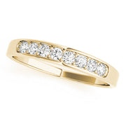 Prong in Channel Half Eternity Ring in 10K/14K gold and platinum with certified lab-grown or natural diamonds