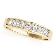 Prong in Channel Half Eternity Ring in 10K/14K gold and platinum with certified lab-grown or natural diamonds