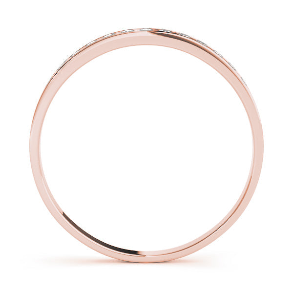 Channel Set Half Eternity Ring in Gold & Platinum