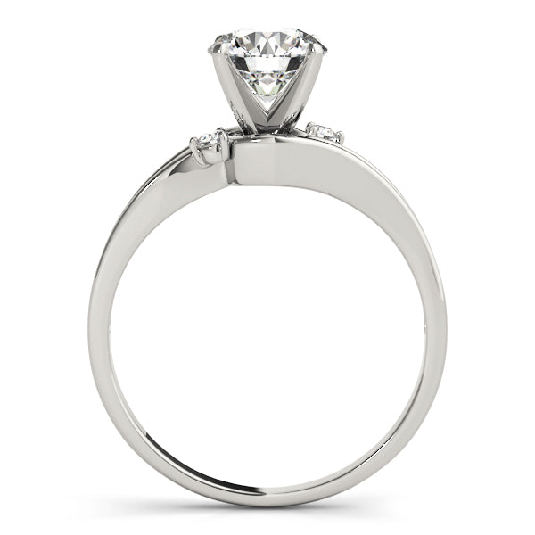 Celestial Solitaires Round Diamond Engagement Ring in 10K/14K gold and platinum with certified lab-grown or natural diamonds