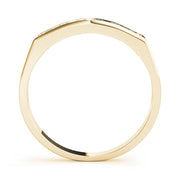 Channel Set Half Eternity Ring in Gold & Platinum
