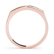 Channel Set Half Eternity Ring in Gold & Platinum