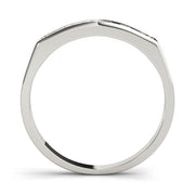 Channel Set Half Eternity Ring in Gold & Platinum