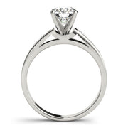 Pristine Channel-Set Round Diamond Engagement Ring in 10K/14K gold and platinum with certified lab-grown or natural diamonds