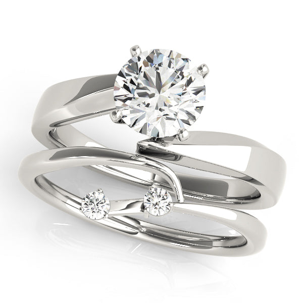 Cherished Solitaires Round Diamond Engagement Ring in 10K/14K gold and platinum with certified lab-grown or natural diamonds