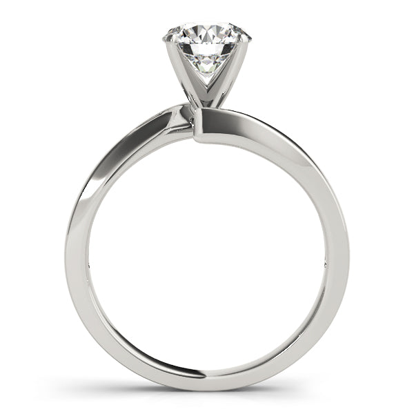 Cherished Solitaires Round Diamond Engagement Ring in 10K/14K gold and platinum with certified lab-grown or natural diamonds