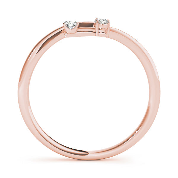 Bypass Half Eternity Ring in Gold & Platinum