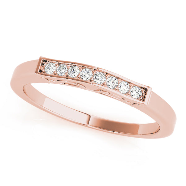 Channel Set Half Eternity Ring in Gold & Platinum
