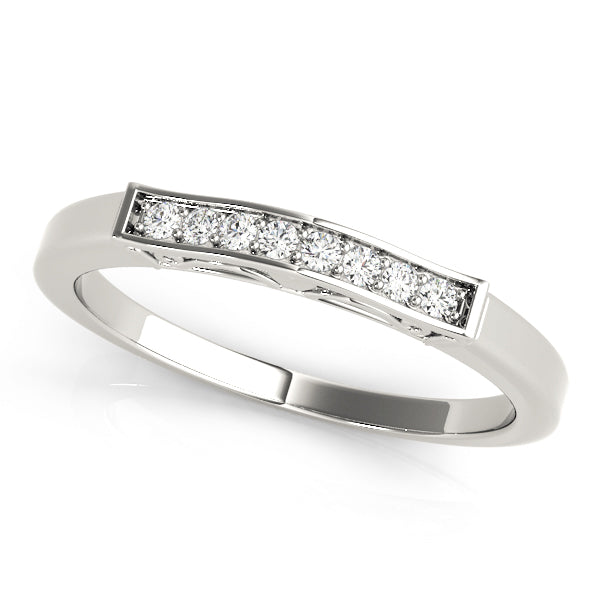 Channel Set Half Eternity Ring in Gold & Platinum
