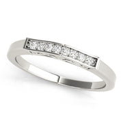 Channel Set Half Eternity Ring in Gold & Platinum