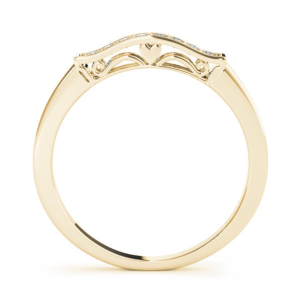 Channel Set Half Eternity Ring in Gold & Platinum