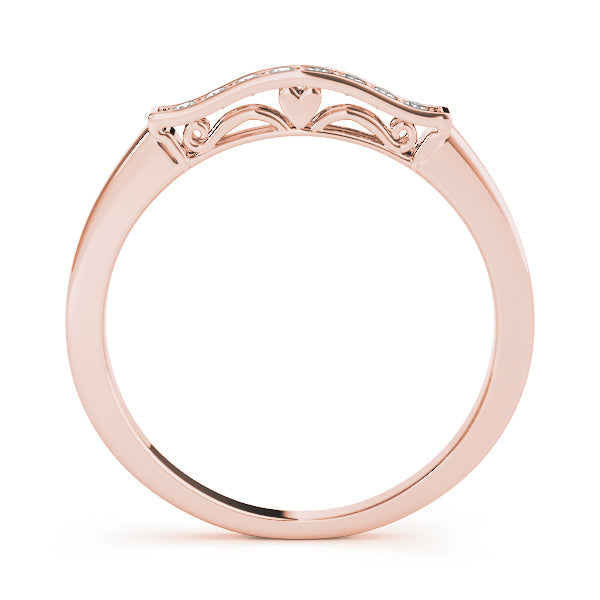 Channel Set Half Eternity Ring in Gold & Platinum