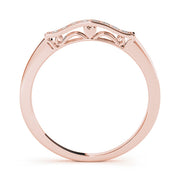 Channel Set Half Eternity Ring in Gold & Platinum