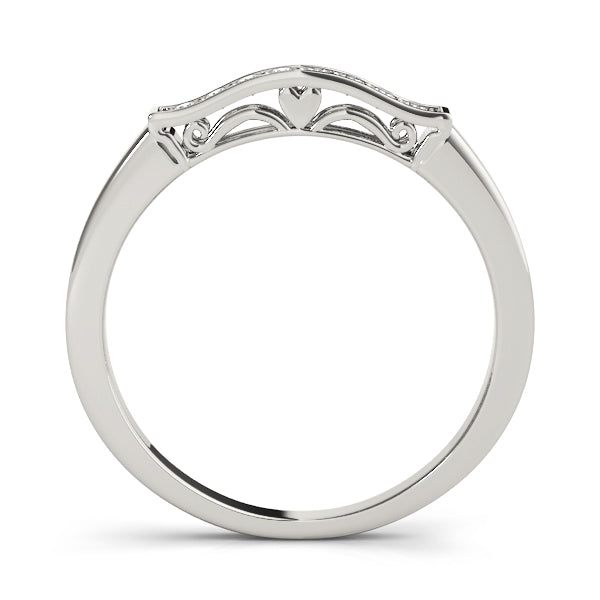 Channel Set Half Eternity Ring in Gold & Platinum