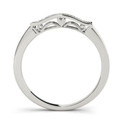 Channel Set Half Eternity Ring in Gold & Platinum