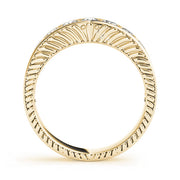 Channel Set Half Eternity Ring in Gold & Platinum