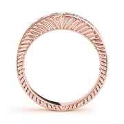 Channel Set Half Eternity Ring in Gold & Platinum