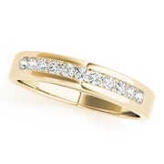 Channel Set Half Eternity Ring in 10K/14K gold and platinum with certified lab-grown or natural diamonds