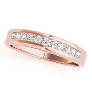 Channel Set Half Eternity Ring in Gold & Platinum
